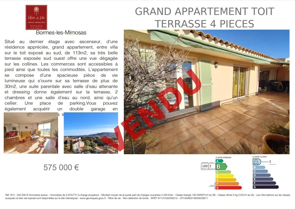 Vente Appartement Bormes-les-Mimosas