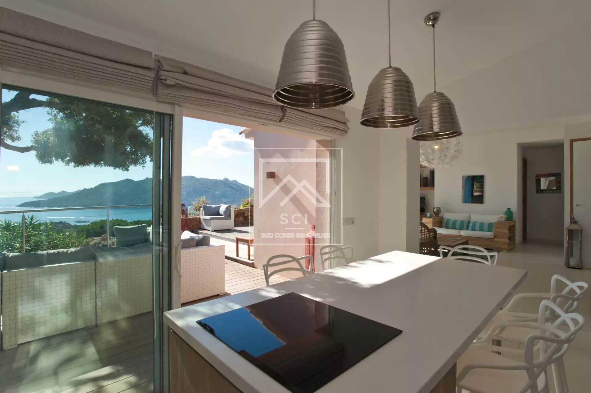 Villa 5 chambres, vue mer, plage à pied, Santa Giulia