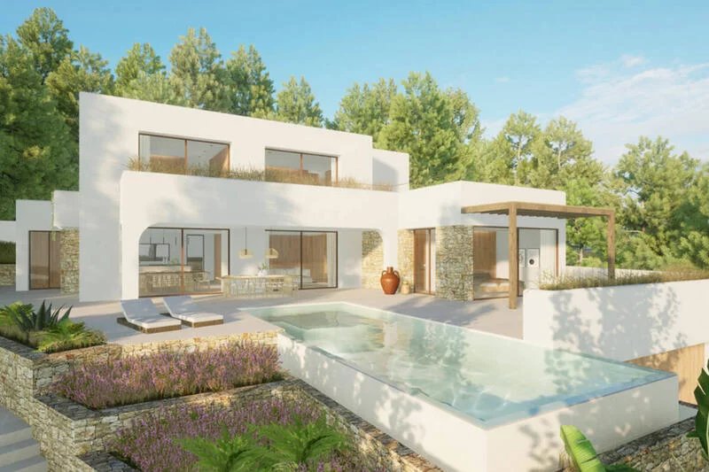 Moderne luxe villa dichtbij strand en centrum te koop in Moraira