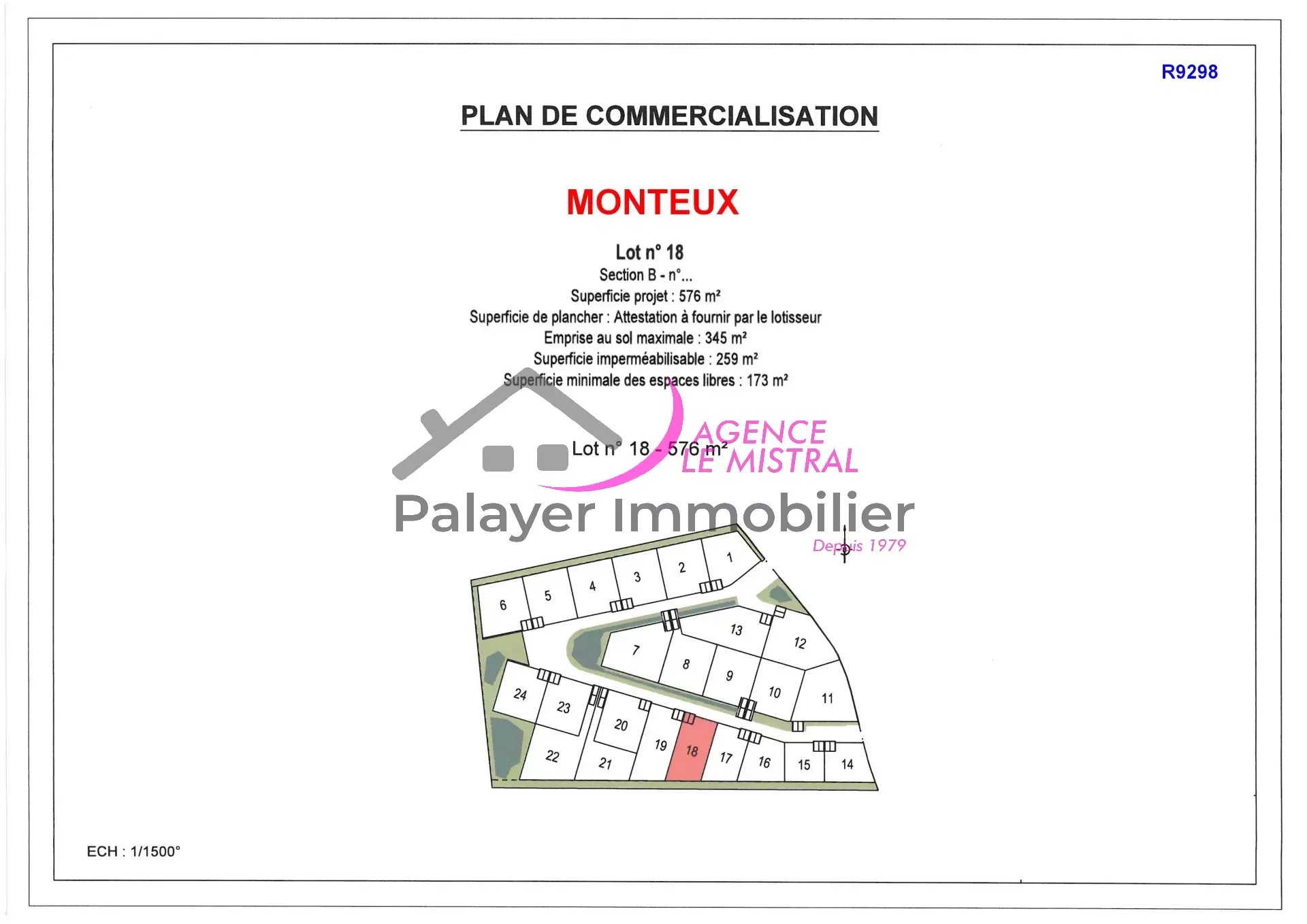 Vente Terrain à Monteux (84170) - Le Mistral-Palayer Immobilier