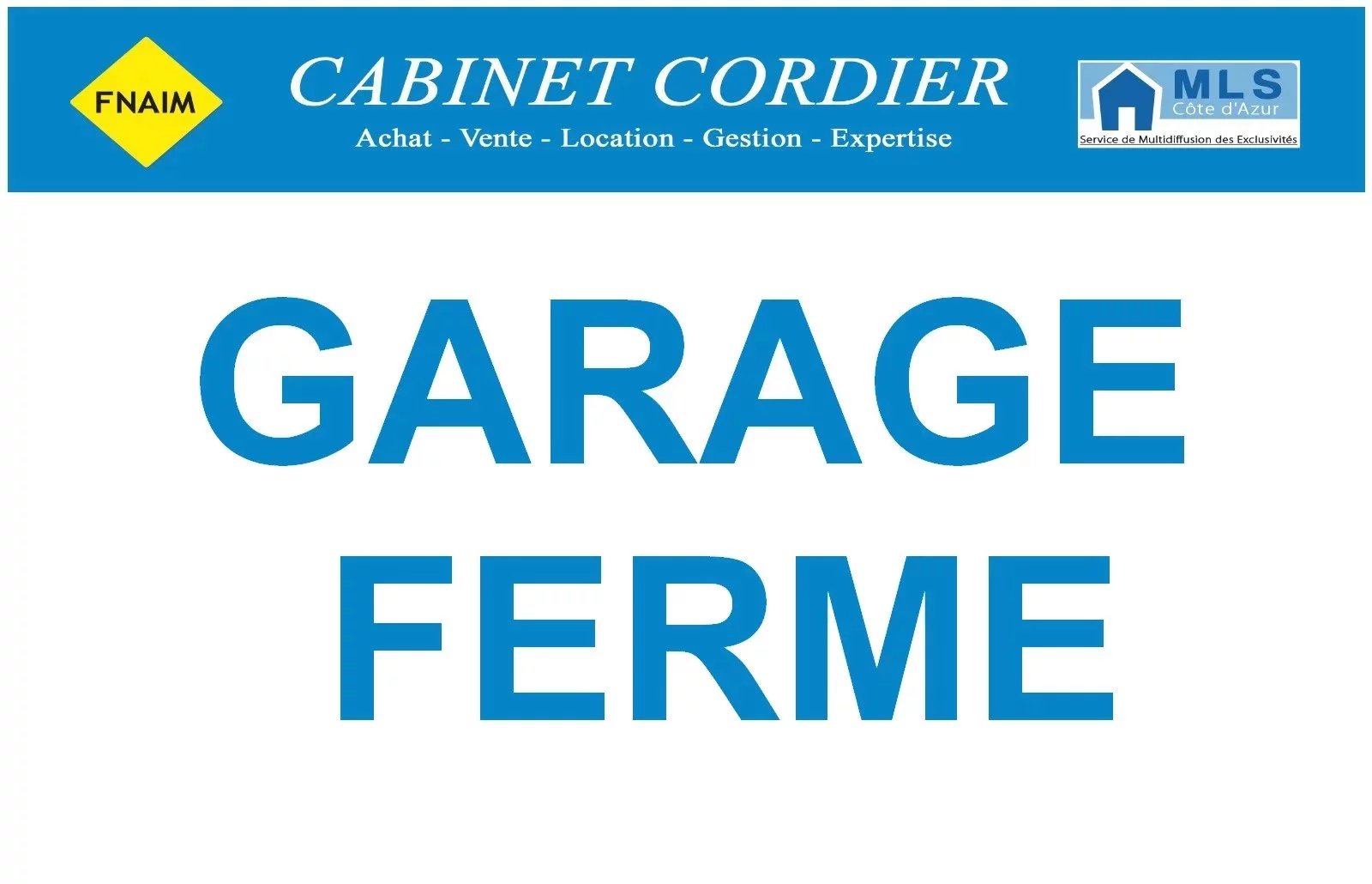 Vente Parking / Box à Nice (06300) - Cabinet Cordier