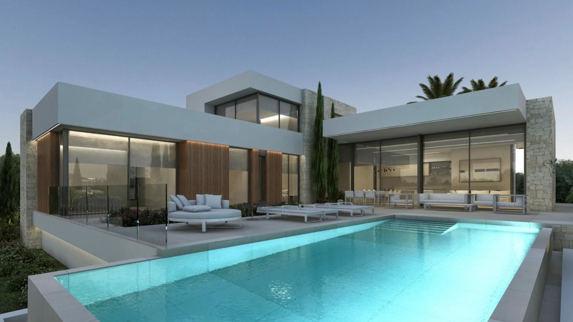 Villa moderne de nouvelle construction avec vue sur la mer à vendre à Moraira