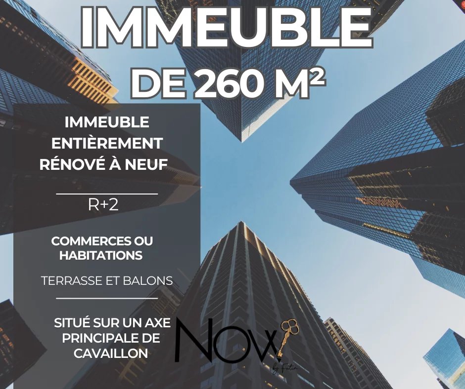 Vente Immeuble 260m² 10 Pièces à Cavaillon (84300) - Now By Faten