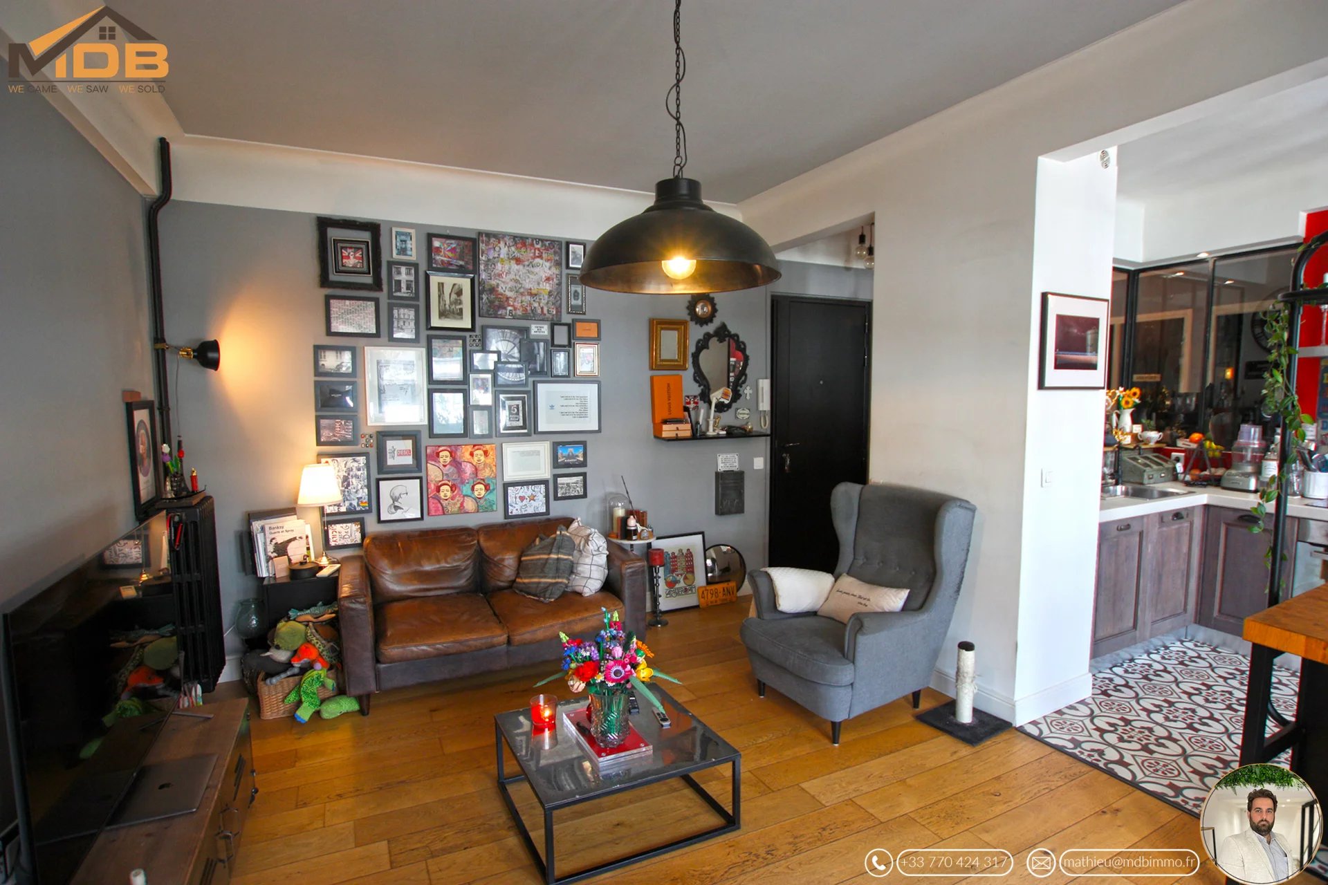 Nice - Borriglione - Tastefully Renovated 2-Room Apartment - 47 m² - Bright - Balcony