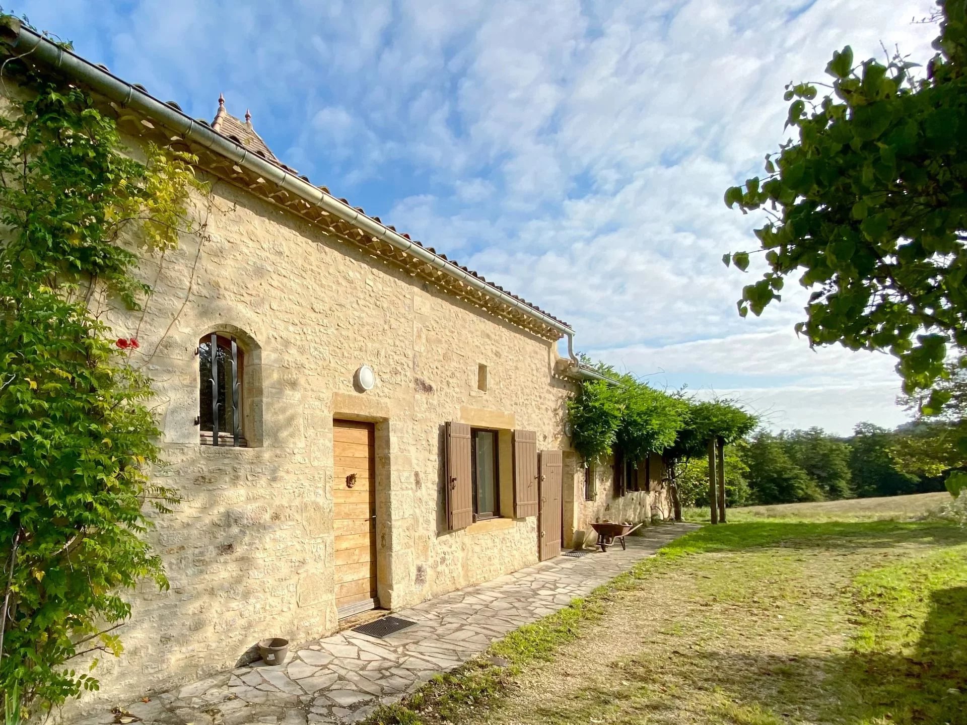 Beautiful property with a lake and a small stream