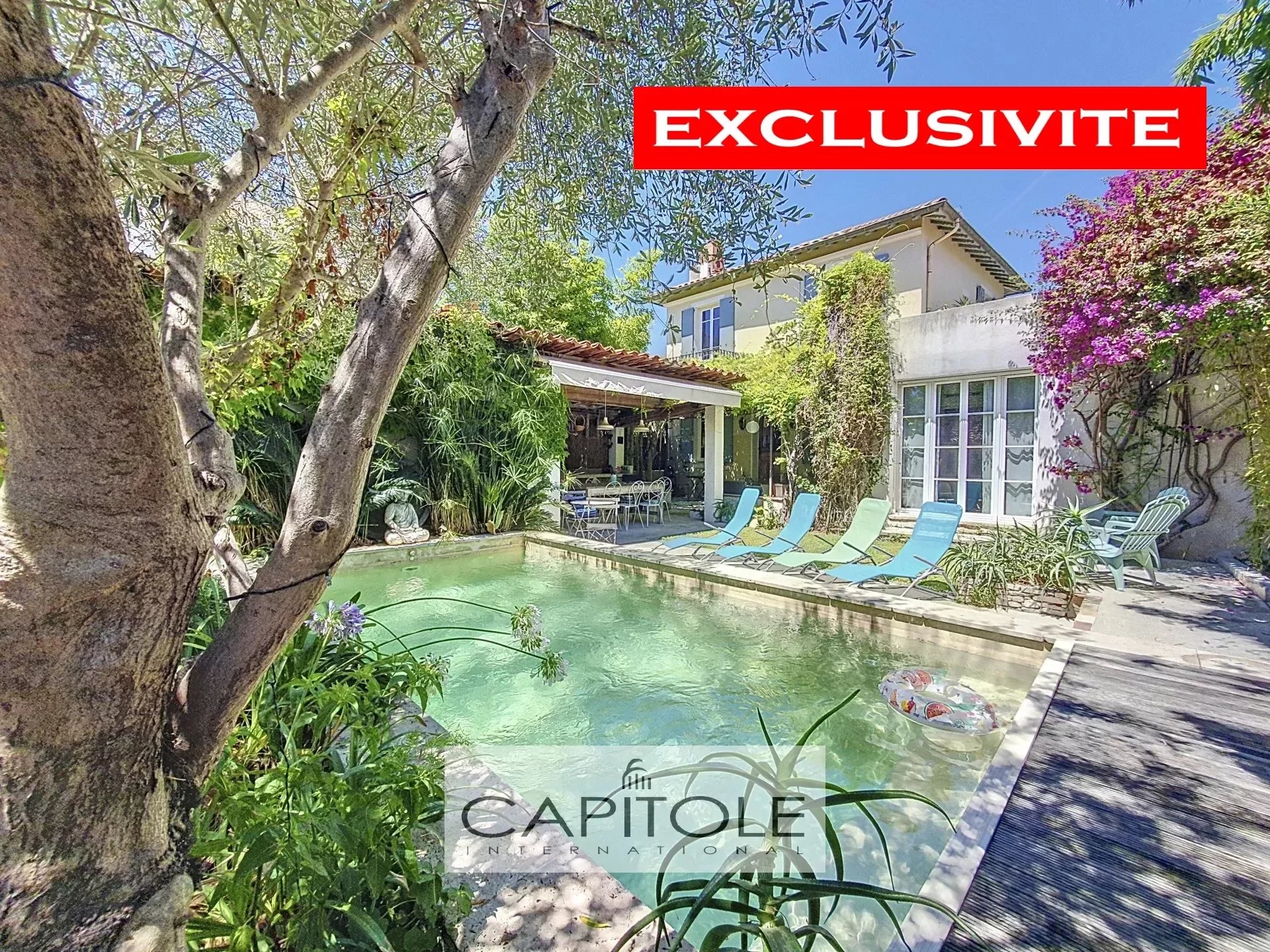 Exclusive: Beautiful  villa with a pool, near the beaches, in a quiet area.