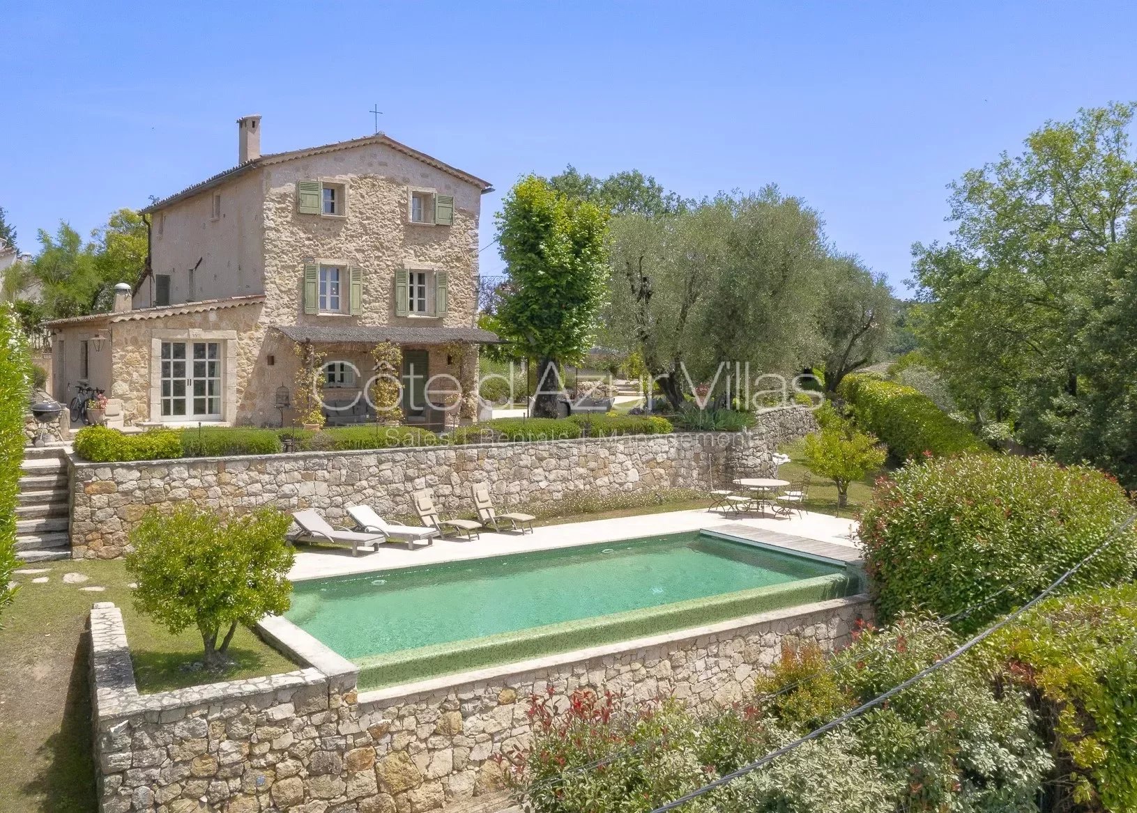 Valbonne - Unique renovated Mas overlooking the village