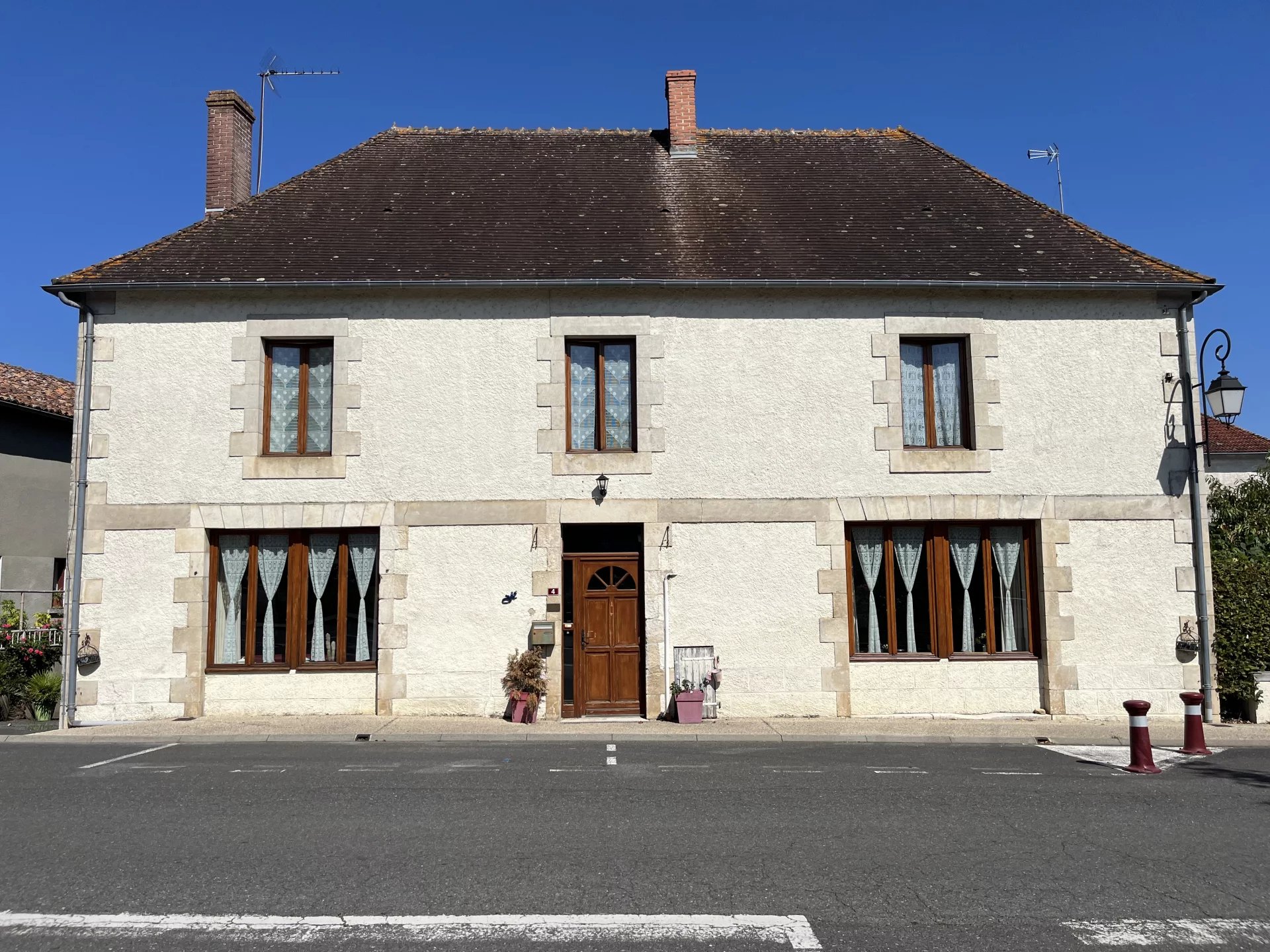 Large village house with barn and garden