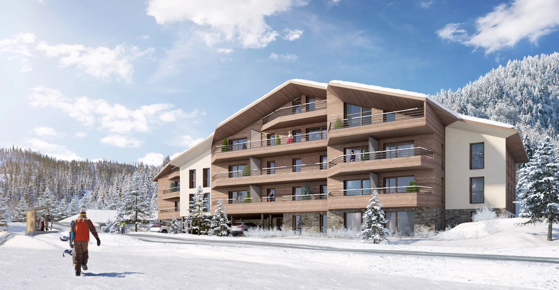 Appartements neufs T2 T3 T4 T5 en vente à CHATEL avec liaison stations portes du soleil