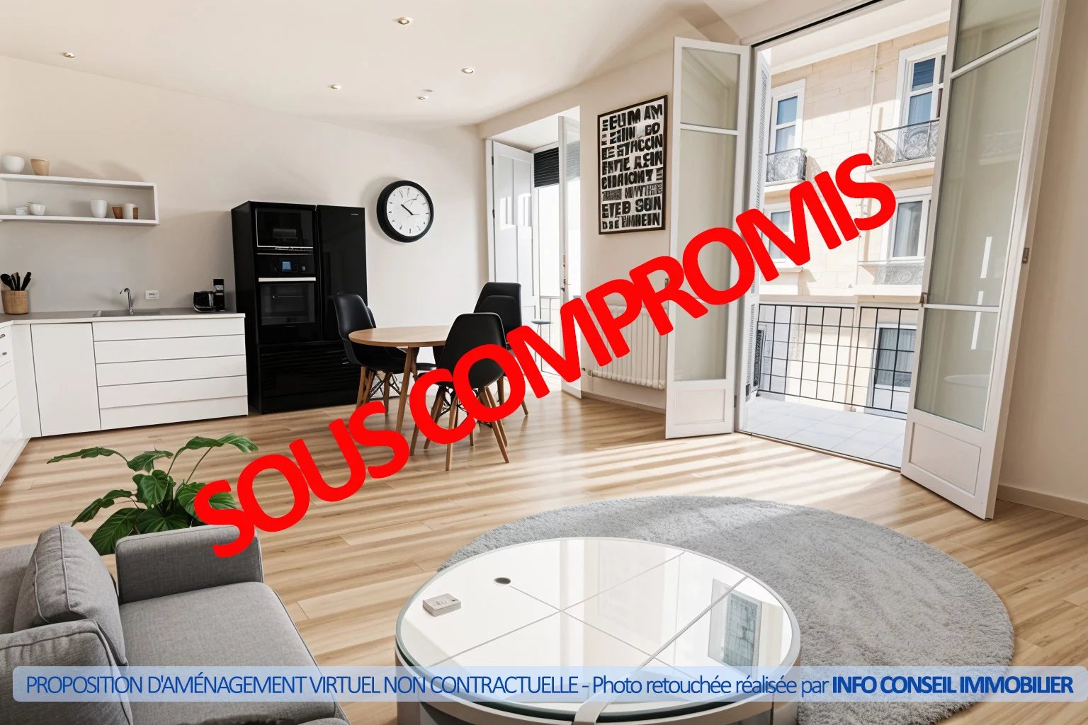 SOUS COMPROMIS -- LIBERATION - Bourgeois ravalé - 2P 40m² - Balcon - 179.000 €