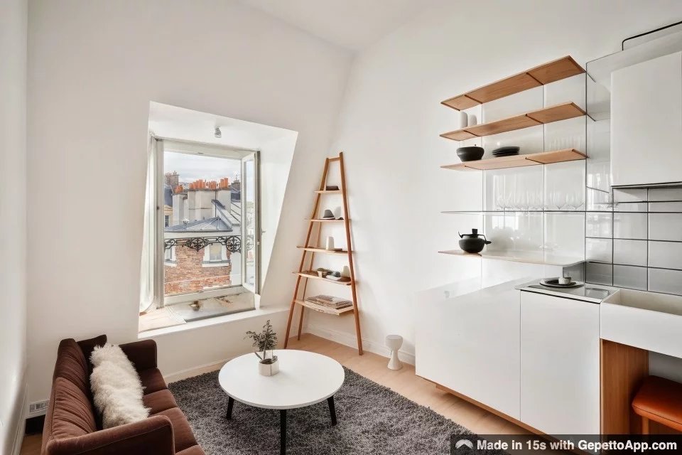 Apartment - Studio - 75006 Paris - Saint-Germain-des-Prés - 8 sq.m (86 sq ft) - View over rooftops